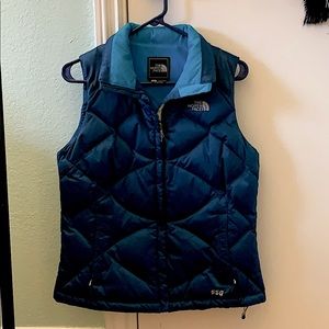 Women’s North Face Puffy Vest (Blue)